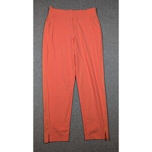 Athleta Pants Women Size 4 Brooklyn Ankle‎ Orange Pull On Athleisure Lightweight